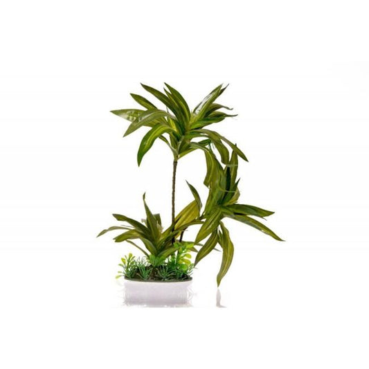 PIANTA ARTIFICIALE BROMELIA TRIPLA 30CM